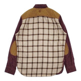 COMME des GARCONS JUNYA WATANABE MAN 再構築 ネル 長袖シャツ AD2019 レッド メンズ コムデギャルソンジュンヤワタナベマン【中古】5-1019M∞