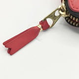 COMME des GARCONS Huge Logo Line Wallet ラウンドジップ ウォレット 二つ折り財布 レッド メンズ コムデギャルソン【中古】5-0813G∞