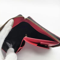 COMME des GARCONS Huge Logo Line Wallet ラウンドジップ ウォレット 二つ折り財布 レッド メンズ コムデギャルソン【中古】5-0813G∞