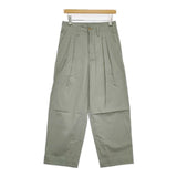 AURALEE WASHED FINX HERRINGBONE SLACKS 定価37400円 A22SP03FH ヘリンボーン パンツ ライトグリーン メンズ オーラリー【中古】5-1019G∞