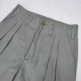 AURALEE WASHED FINX HERRINGBONE SLACKS 定価37400円 A22SP03FH ヘリンボーン パンツ ライトグリーン メンズ オーラリー【中古】5-1019G∞