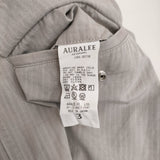 AURALEE WASHED FINX RIPSTOP CHAMBRAY FIELD PANTS 定価41800円 A21SP04FL サイズ3 パンツ グレー メンズ オーラリー【中古】5-0805M♪