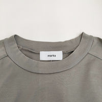 marka CREW NECK L/S COMPACT天竺 定価16500円 M21A-14CS01C サイズ2 長袖Ｔシャツ カットソー ロンＴ グレー メンズ マーカ【中古】5-0805M♪
