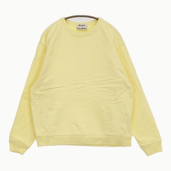 ACNE STUDIOS FN-WN-SWEA000076 サイズXXS ロゴプリント スウェット イエロー メンズ アクネストゥディオズ【中古】5-0805M♪