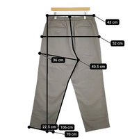 Steven Alan NYLN/OX SUPER BAGGY TAPERED PANTS 定価18700円 パンツ グレー メンズ スティーブンアラン【中古】5-1001G∞