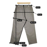 Steven Alan NYLN/OX SUPER BAGGY TAPERED PANTS 定価18700円 パンツ グレー メンズ スティーブンアラン【中古】5-1001G∞