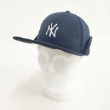 NEW ERA ポーラテック フリースキャップ ヤンキース 帽子 キャップ ネイビー メンズ ニューエラ【中古】5-1125T◎