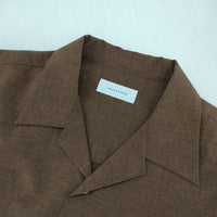 adam et Rope リラックスシルエット オープンカラー シャツ 定価13530円 GMG-03030-A 長袖シャツ ブラウン メンズ アダムエロペ【中古】5-1001M∞