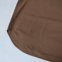 adam et Rope バンドカラー ポケッタブルシャツ GMG-02130-A サイズXL パッカブル 半袖シャツ ブラウン メンズ アダムエロペ【中古】5-0704S♪