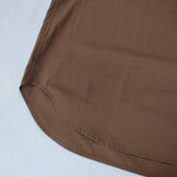 adam et Rope バンドカラー ポケッタブルシャツ GMG-02130-A サイズXL パッカブル 半袖シャツ ブラウン メンズ アダムエロペ【中古】5-0704S♪
