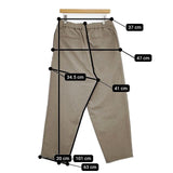 adam et Rope ワイドテーパードアンクルパンツ GMS-03030-A パンツ グレージュ メンズ アダムエロペ【中古】5-1001G∞