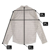 Time is on チェックシャツ toss-1126 長袖シャツ ホワイト ピンク パープル メンズ タイムイズオン【中古】6-0330M∞