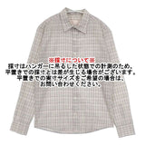 Time is on チェックシャツ toss-1126 長袖シャツ ホワイト ピンク パープル メンズ タイムイズオン【中古】6-0330M∞