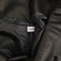 ISSUETHINGS John別注 Lether Jacket 定価181500円 レザー ジャケット 24SS ブラック メンズ イシューシングス【中古】5-0912T♪