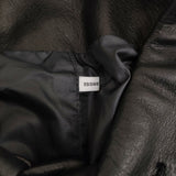 ISSUETHINGS John別注 Lether Jacket 定価181500円 レザー ジャケット 24SS ブラック メンズ イシューシングス【中古】5-0912T♪