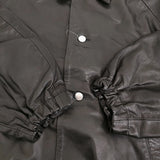 ISSUETHINGS John別注 Lether Jacket 定価181500円 レザー ジャケット 24SS ブラック メンズ イシューシングス【中古】5-0912T♪