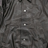 ISSUETHINGS John別注 Lether Jacket 定価181500円 レザー ジャケット 24SS ブラック メンズ イシューシングス【中古】5-0912T♪