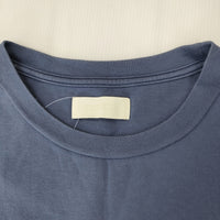 NEON SIGN ワンポイントグラフィックロゴダブルポケットTシャツ NO0830 カットソー ブルーグレー メンズ ネオンサイン【中古】5-0704S♪