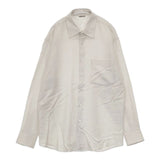 AURALEE SUPER LIGHT WOOL SHIRTS スーパーライトウールシャツ 定価36300円 A22AS01OS 長袖シャツ 22AW オフホワイト メンズ オーラリー【中古】5-1009T∞