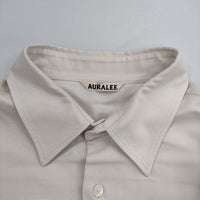 AURALEE SUPER LIGHT WOOL SHIRTS スーパーライトウールシャツ 定価36300円 A22AS01OS 長袖シャツ 22AW オフホワイト メンズ オーラリー【中古】5-1009T∞