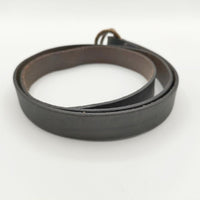 Black Weirdos Ring belt 定価24200円 レザー 革 ベルト 23SS ネイビー メンズ ブラックウィドー【中古】5-0813G∞