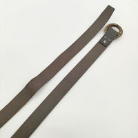Black Weirdos Ring belt 定価24200円 レザー 革 ベルト 23SS ネイビー メンズ ブラックウィドー【中古】5-0813G∞