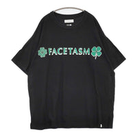FACETASM クローバー・ロゴプリントオーバーサイズTシャツ KG0-TEE-U12 半袖Ｔシャツ カットソー ブラック メンズ ファセッタズム【中古】5-0704S♪