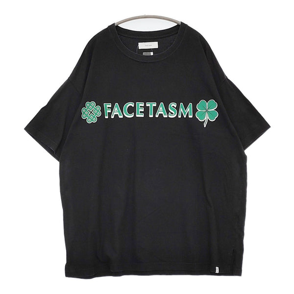 FACETASM クローバー・ロゴプリントオーバーサイズTシャツ KG0-TEE-U12 半袖Ｔシャツ カットソー ブラック メンズ ファセッタズム【中古】5-0704S♪