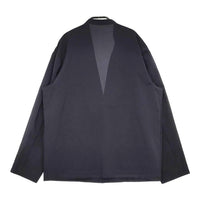 LAMOND. NO-COLLAR SHARI JACKET 定価25300円 LM-O-113 サイズ2 ノーカラージャケット 25SS ネイビー メンズ ラモンド【中古】5-0531M♪