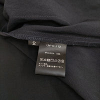 LAMOND. NO-COLLAR SHARI JACKET 定価25300円 LM-O-113 サイズ2 ノーカラージャケット 25SS ネイビー メンズ ラモンド【中古】5-0531M♪