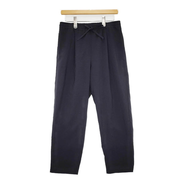LAMOND. NEW SEMI WIDE SHARI PANTS 定価18700円 LM-P-101 サイズ2 イージー パンツ 25SS ネイビー メンズ ラモンド【中古】5-0531M♪