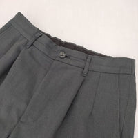 LAMOND. DRY TOUCH SEMI WIDE TROUSERS 定価18700円 LM-P-109-P パンツ 23SS チャコールグレー メンズ ラモンド【中古】5-1001G∞