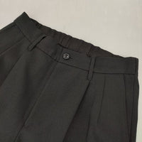 LAMOND. DRY TOUCH SEMI WIDE TROUSERS 定価18700円 LM-P-109-P パンツ 23SS ブラック メンズ ラモンド【中古】5-1001G∞