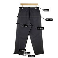 LAMOND. DRY TOUCH SEMI WIDE TROUSERS 定価18700円 LM-P-109-P パンツ 23SS ブラック メンズ ラモンド【中古】5-1001G∞