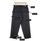 LAMOND. DRY TOUCH SEMI WIDE TROUSERS 定価18700円 LM-P-109-P パンツ 23SS ブラック メンズ ラモンド【中古】5-1001G∞