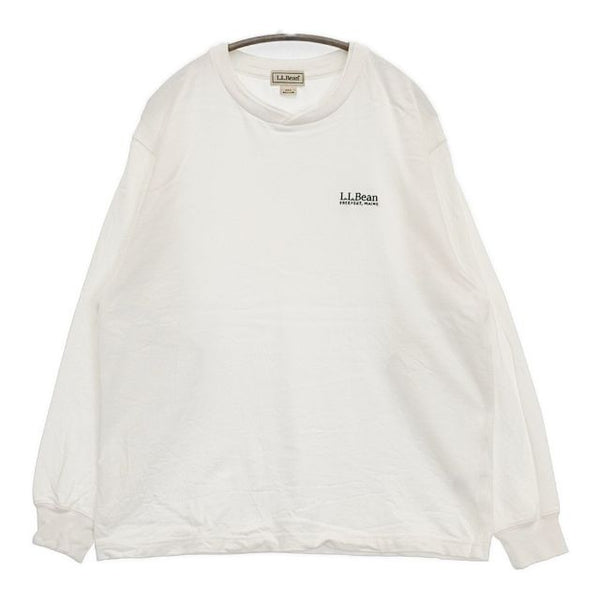 L.L.Bean Union Long-Sleeve T-shirts 4475-7041 長袖Ｔシャツ カットソー ロンＴ ホワイト メンズ エルエルビーン【中古】5-1001M∞