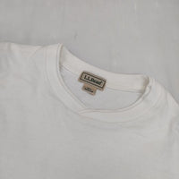 L.L.Bean Union Long-Sleeve T-shirts 4475-7041 長袖Ｔシャツ カットソー ロンＴ ホワイト メンズ エルエルビーン【中古】5-1001M∞