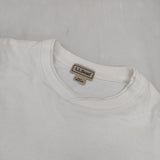 L.L.Bean Union Long-Sleeve T-shirts 4475-7041 長袖Ｔシャツ カットソー ロンＴ ホワイト メンズ エルエルビーン【中古】5-1001M∞