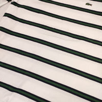 LACOSTE/BEAMS 別注 TH733LJ 長袖Ｔシャツ カットソー ロンＴ ホワイト グリーン メンズ ラコステ/ビームス【中古】5-1001M∞
