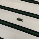 LACOSTE/BEAMS 別注 TH733LJ 長袖Ｔシャツ カットソー ロンＴ ホワイト グリーン メンズ ラコステ/ビームス【中古】5-1001M∞