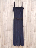 SAYAKADAVIS WIDE LEG JUMPSUIT ジャンプスーツ オールインワン サロペット ネイビー レディース サヤカ デイヴィス【中古】8-1119A◆