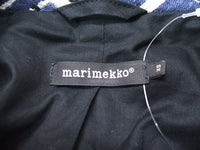 marimekko SEMITA Kontula ジャガードコート サイズXS コート ネイビー ブラック ホワイト レディース マリメッコ【中古】9-0922A▲