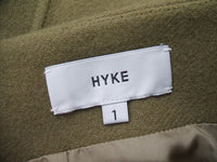 HYKE ラムウールスカート サイズ1 スカート カーキベージュ系 レディース ハイク【中古】9-1019T▲