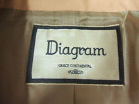 Diagram/GRACE CONTINENTAL サイズ38 トレンチコート オレンジ レディース  ダイアグラム/グレースコンチネンタル【中古】0-0527M▲