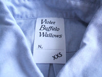 Violet Buffalo Wallows オックスBD長袖シャツ サイズXXS 長袖シャツ ライトブルー レディース ヴァイオレットバッファローワローズ【中古】0-1130M△