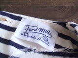 FORDMILLS ボーダーワンピース ワンピース キナリ ネイビー レディース フォードミルズ【中古】0-0920M△