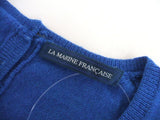 LA MARINE FRANCAISE ウールニット セーター ブルー レディース マリンフランセーズ【中古】0-1219T♪