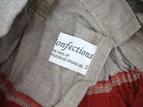 Robes & Confections ネイティブ柄　リネンスカート スカート レッド　ベージュ レディース ローブスコンフェクションズ【中古】1-0115G∞