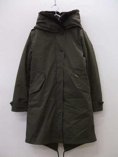 WOOLRICH  モッズコート ライナー付き カーキ サイズXS ウールリッチ【中古】1-0928A♪