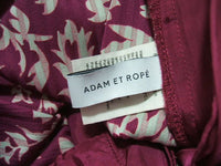 adam et Rope ベルト付きワイドパンツ サイズF ボルドー、グリーン レディース アダムエロペ【中古】1-0410M▲